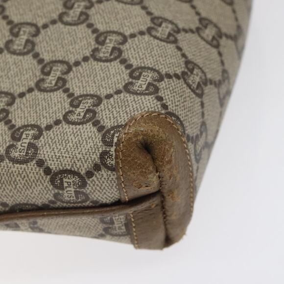 GUCCI GG Plus Supreme Shoulder Bag Pvc Beige Gold - Picture 13 of 16